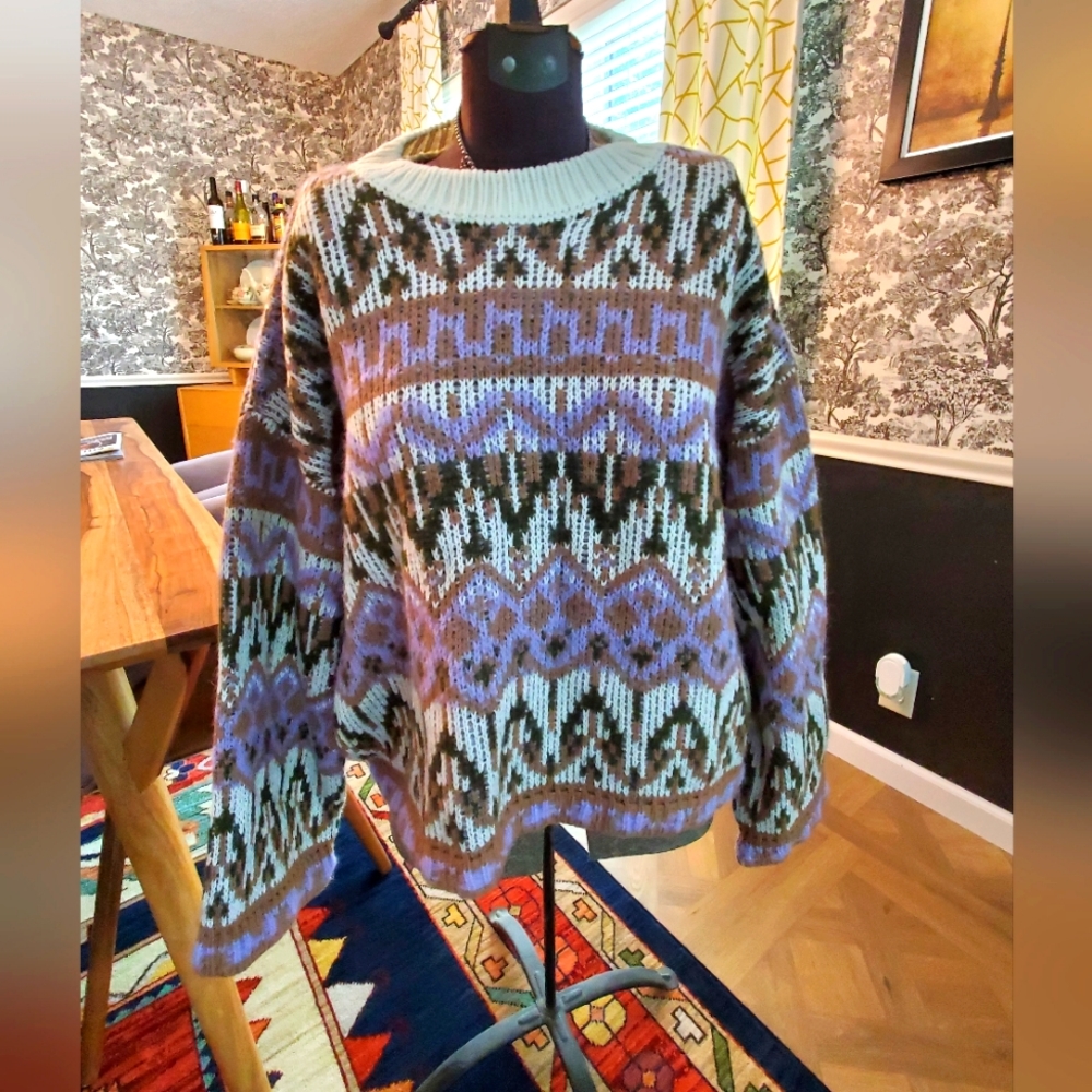 Anthropologie warm sweater, side XL